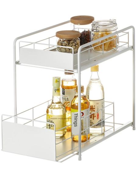 pull-out kitchen sink rack floor-standing wrought iron storage rack multi-layer partition finishing low friction slide rail
pull-out kitchen sink rack floor-standing wrought iron storage rack multi-layer partition finishing low friction slide rail