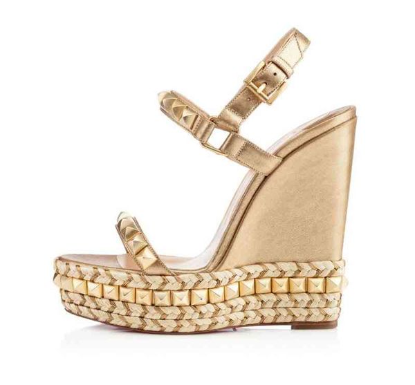 ladies red famous bottom wedge cataclou sandals gold patent leather studded ankle strap women's pumps party dress eu35-42,with box, Black
ladies red famous bottom wedge cataclou sandals gold patent leather studded ankle strap women's pumps party dress eu35-42,with box, Black