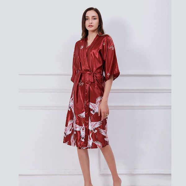 women's sleepwear the summer morning gown imitation silk lady nightgown ice v collar home dress robes for women, Black;red
women's sleepwear the summer morning gown imitation silk lady nightgown ice v collar home dress robes for women, Black;red