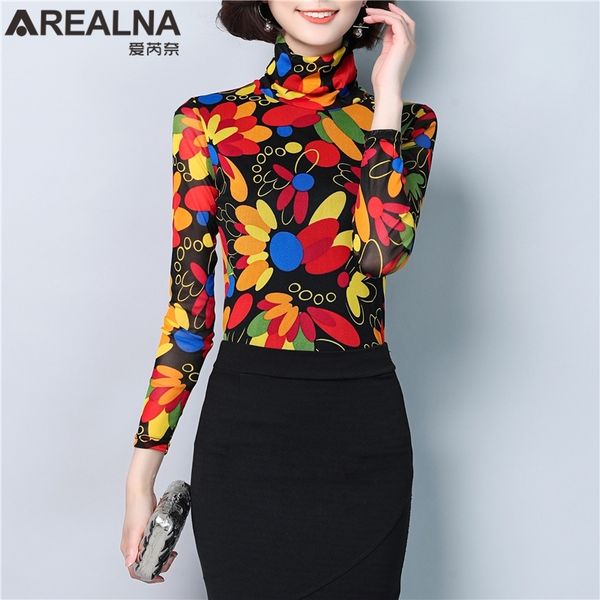 women's sheer turtleneck chic transparent blouses women korean printed floral blouse long sleeve shirt oversize blusas 210308, White
women's sheer turtleneck chic transparent blouses women korean printed floral blouse long sleeve shirt oversize blusas 210308, White