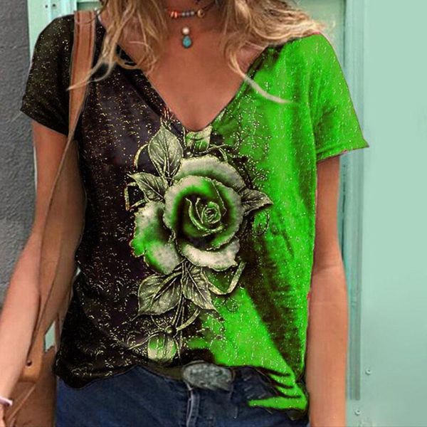 women's blouses & shirts 2021 summer casual v-neck multicolor rose print short sleeved loose blouse shirt fashion street hipster pullov, White
women's blouses & shirts 2021 summer casual v-neck multicolor rose print short sleeved loose blouse shirt fashion street hipster pullov, White