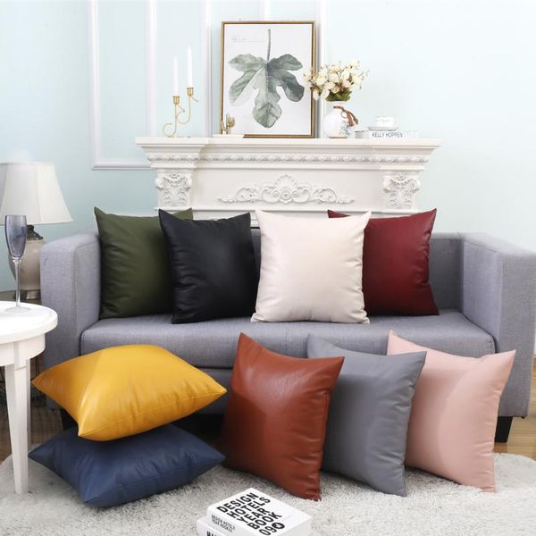 cushion/decorative pillow faux leather cushion cover modern solid decorative case luxury outdoor throw covers sofa bed farmhouse home decor
cushion/decorative pillow faux leather cushion cover modern solid decorative case luxury outdoor throw covers sofa bed farmhouse home decor