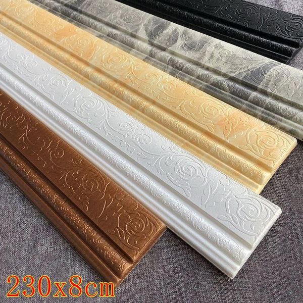 wall stickers 3d foam embossed corner line self-adhesive waist waterproof decor sticker border edge strip 230x8cm
wall stickers 3d foam embossed corner line self-adhesive waist waterproof decor sticker border edge strip 230x8cm
