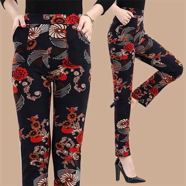 women winter fashion plus velvet warm leggings female size printing flowers thick pants black casual a3 211215
women winter fashion plus velvet warm leggings female size printing flowers thick pants black casual a3 211215