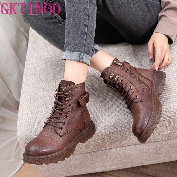 boots women's genuine leather ankle women autumn winter lace up vintage punk flat ladies shoes woman botas mujer, Black
boots women's genuine leather ankle women autumn winter lace up vintage punk flat ladies shoes woman botas mujer, Black