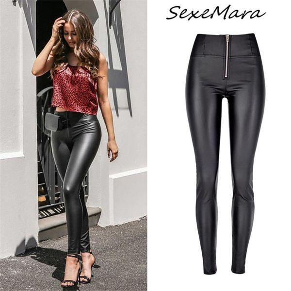 women's pants & capris high waist fashion women pu streetwear punk style zipper skinny for, Black;white
women's pants & capris high waist fashion women pu streetwear punk style zipper skinny for, Black;white