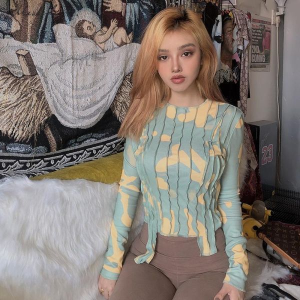 women's t-shirt macheda print women t shirt patchwork long sleeve o neck slim streetwear tees 2021 autumn lady fashion striped outfits, White
women's t-shirt macheda print women t shirt patchwork long sleeve o neck slim streetwear tees 2021 autumn lady fashion striped outfits, White