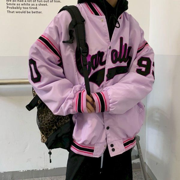 women's jackets korean coats women jacket high street 2021 spring/autumn harajuku port style baseball uniform couple loose bf, Black;brown
women's jackets korean coats women jacket high street 2021 spring/autumn harajuku port style baseball uniform couple loose bf, Black;brown