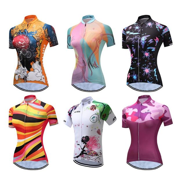racing sets cycling jersey women short sleeves maillot mtb road mountain uniforms bisiklet breathable polyester soft quick drying, Black;blue
racing sets cycling jersey women short sleeves maillot mtb road mountain uniforms bisiklet breathable polyester soft quick drying, Black;blue