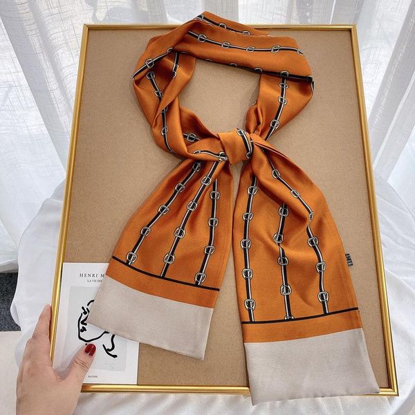 scarves 2021 fashion floral print silk scarf women thin neck long office lady shawl bandanas female bag hair scarfs foulard, Blue;gray
scarves 2021 fashion floral print silk scarf women thin neck long office lady shawl bandanas female bag hair scarfs foulard, Blue;gray