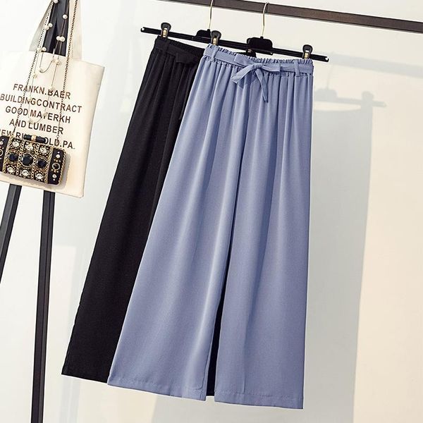 women's pants & capris cocoepps s-5xl 2021 women summer large size wide leg casual elastic waist trousers 4xl plus high chiffon pant, Black;white
women's pants & capris cocoepps s-5xl 2021 women summer large size wide leg casual elastic waist trousers 4xl plus high chiffon pant, Black;white