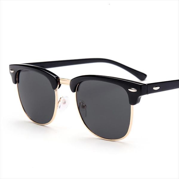Classic Retro Sunglasses Women Brand Half Frame Fashion Square Glasses Men Eyeglasses, White;black
Classic Retro Sunglasses Women Brand Half Frame Fashion Square Glasses Men Eyeglasses, White;black