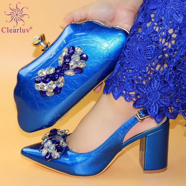 dress shoes blue color and bag to match set african high heels party 2021 special style for wedding, Black
dress shoes blue color and bag to match set african high heels party 2021 special style for wedding, Black