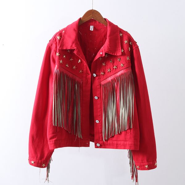 red black denim women vintage star rivet suede tassel jeans coat long sleeve outwear female boho jacket streetwear avka, Black;brown
red black denim women vintage star rivet suede tassel jeans coat long sleeve outwear female boho jacket streetwear avka, Black;brown