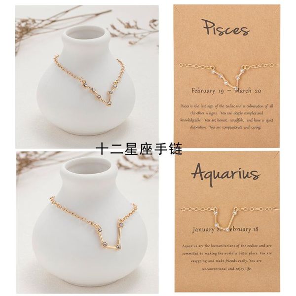 link, chain style star chart bracelet with personality couples constellation of the zodiac paper, Black
link, chain style star chart bracelet with personality couples constellation of the zodiac paper, Black