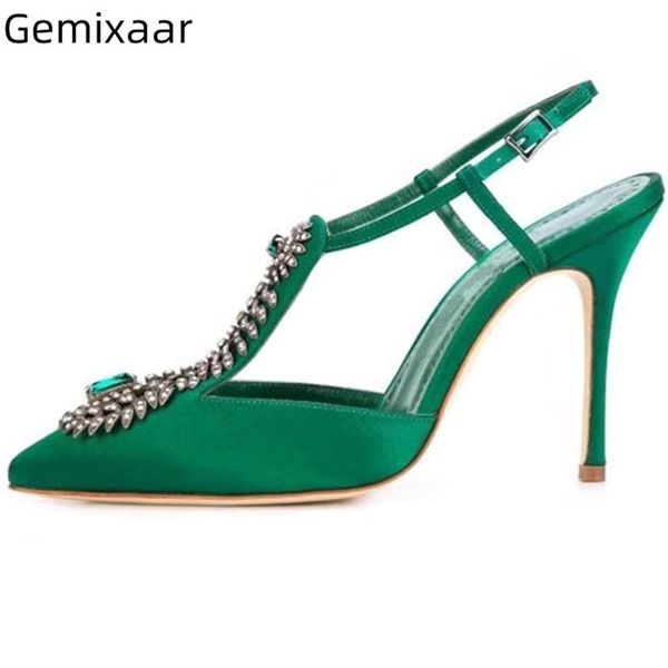 dress shoes emerald diamond decor banquet woman stiletto heel pointed toe crystal rhinestone chic summer 2021 sandals women, Black
dress shoes emerald diamond decor banquet woman stiletto heel pointed toe crystal rhinestone chic summer 2021 sandals women, Black