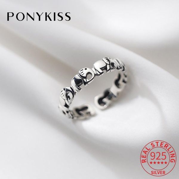 cluster rings ponykiss romantic s925 sterling silver cute elephant animals adjustable for women party fine jewelry accessory gift1, Golden;silver
cluster rings ponykiss romantic s925 sterling silver cute elephant animals adjustable for women party fine jewelry accessory gift1, Golden;silver