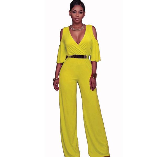 women's jumpsuits & rompers elegant v neck long black romper women wide leg jumpsuit with belt summer autumn party off shoulder short s, Black;white
women's jumpsuits & rompers elegant v neck long black romper women wide leg jumpsuit with belt summer autumn party off shoulder short s, Black;white