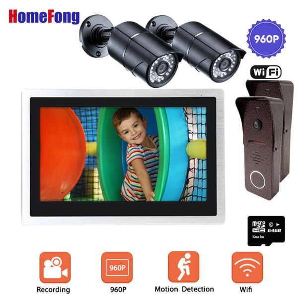 homefong wifi intercom smart wireless video door phone doorbell with 2 cctv camera ahd 960p for home access control system ip65
homefong wifi intercom smart wireless video door phone doorbell with 2 cctv camera ahd 960p for home access control system ip65