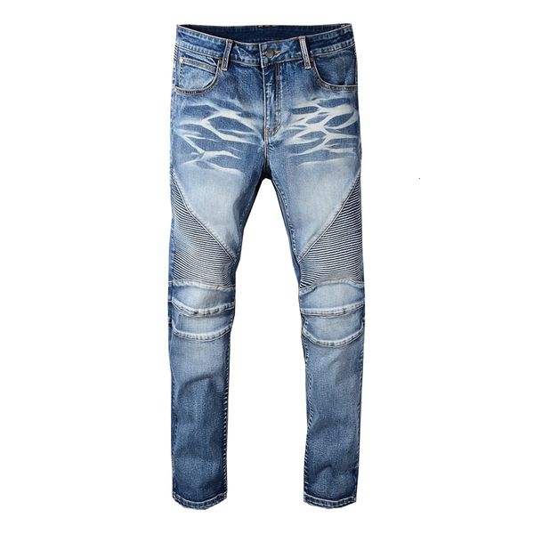 2021 men's male fashion autumn and winter trousers new style street bleached wash slim-fit jeans motorcycle denim pants 1083 bu6k, Blue
2021 men's male fashion autumn and winter trousers new style street bleached wash slim-fit jeans motorcycle denim pants 1083 bu6k, Blue