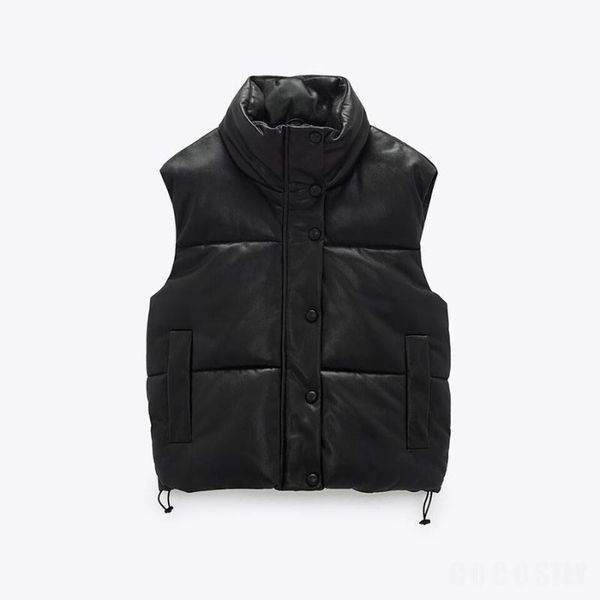 women's vests sheyijun autumn winter black warm faux leather vest women fashion zipper sleeveless coat female casual short outwear lad, Black;white
women's vests sheyijun autumn winter black warm faux leather vest women fashion zipper sleeveless coat female casual short outwear lad, Black;white