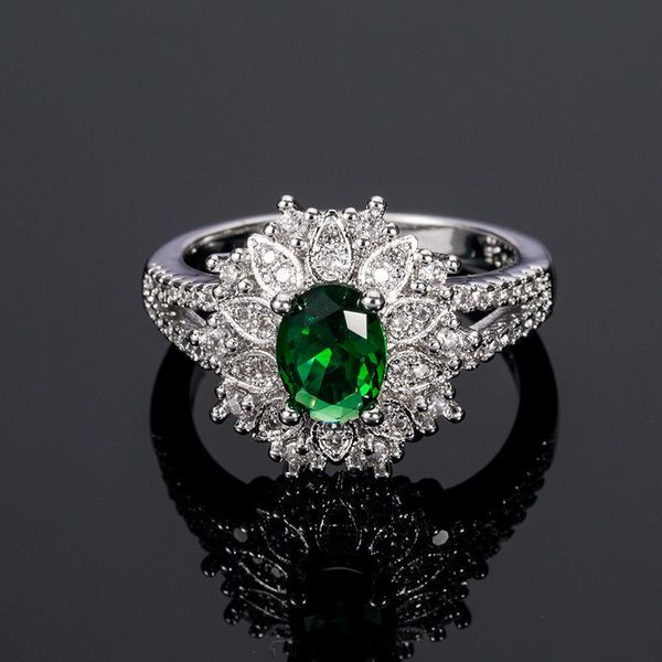 wedding rings princess cut green crystal silver color finger ring for women luxury flower-shape jewelry wholesale, Slivery;golden
wedding rings princess cut green crystal silver color finger ring for women luxury flower-shape jewelry wholesale, Slivery;golden