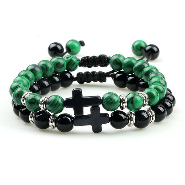 2pcs natural tiger eye beaded cross bracelets black lava stone bracelet for couple charm jewelry
2pcs natural tiger eye beaded cross bracelets black lava stone bracelet for couple charm jewelry