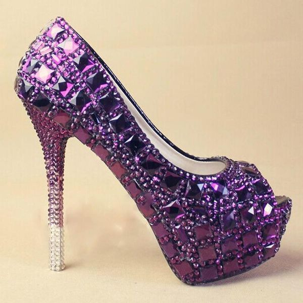 dress shoes purple high heel sparkling formal rhinestone women's crystal bridal evening wedding prom party bridesmaid, Black
dress shoes purple high heel sparkling formal rhinestone women's crystal bridal evening wedding prom party bridesmaid, Black
