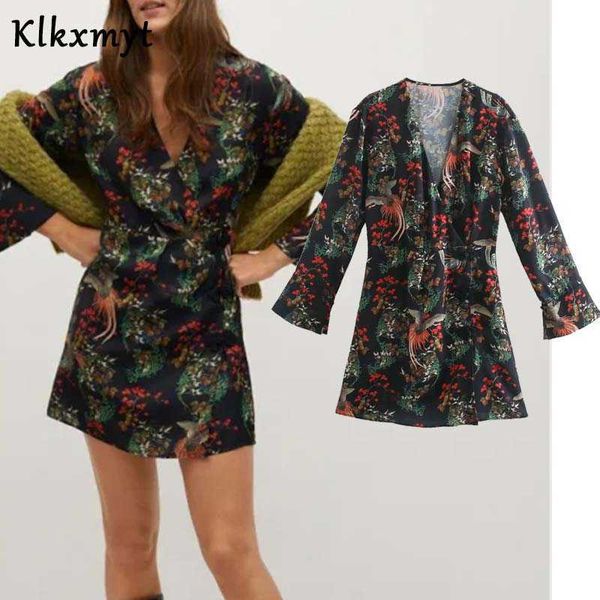 klkxmyt za dress women chic fashion chinese style print mini vintage long sleeve v nekc female es vestidos mujer 210527, Black;gray
klkxmyt za dress women chic fashion chinese style print mini vintage long sleeve v nekc female es vestidos mujer 210527, Black;gray