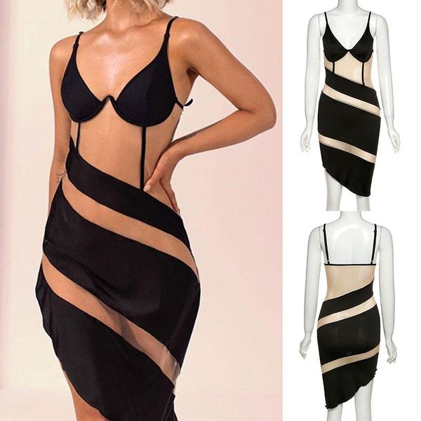 casual dresses 2021 fashion women mesh patchwork bodycon dress sleeveless hollow out split fitness v-neck party clubwear camisole, Black;gray
casual dresses 2021 fashion women mesh patchwork bodycon dress sleeveless hollow out split fitness v-neck party clubwear camisole, Black;gray