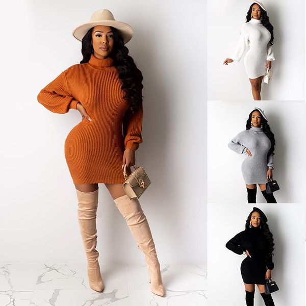 casual dresses autumn winter 2021 fashion 5 colors women long sleeve solid color knitted dress turtleneck bodycon causal mini sweater, Black;gray
casual dresses autumn winter 2021 fashion 5 colors women long sleeve solid color knitted dress turtleneck bodycon causal mini sweater, Black;gray