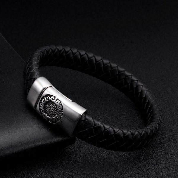 charm bracelets vintage pattern men male sporty genuine leather unique craft stainless steel magnet buckle cuff bangles, Golden;silver
charm bracelets vintage pattern men male sporty genuine leather unique craft stainless steel magnet buckle cuff bangles, Golden;silver