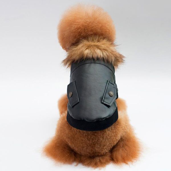 dog apparel clothes autumn and winterstyles pet clothing warm stylish leather coat the two feet garments jacket
dog apparel clothes autumn and winterstyles pet clothing warm stylish leather coat the two feet garments jacket
