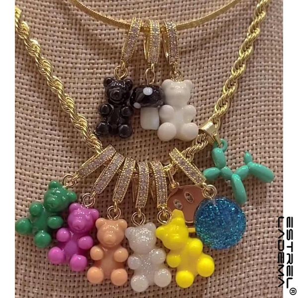 chains candy color gummy bear balloon dog cartoon pendant necklace for women cute zircon mushroom choker necklaces y2k jewelry gift, Silver
chains candy color gummy bear balloon dog cartoon pendant necklace for women cute zircon mushroom choker necklaces y2k jewelry gift, Silver