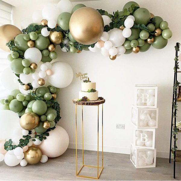 party decoration 152pcs bean green balloon garland arch kit retro chorme gold globos wedding decor jungle safari birthday baby shower
party decoration 152pcs bean green balloon garland arch kit retro chorme gold globos wedding decor jungle safari birthday baby shower