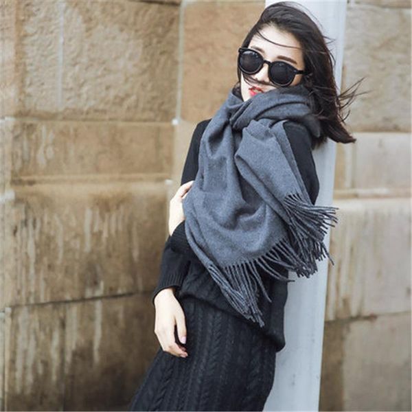 scarves girita women's cashmere scarf thick warm winter large solid tassel female shawl wrap ladies pashmina hijabs, Blue;gray
scarves girita women's cashmere scarf thick warm winter large solid tassel female shawl wrap ladies pashmina hijabs, Blue;gray