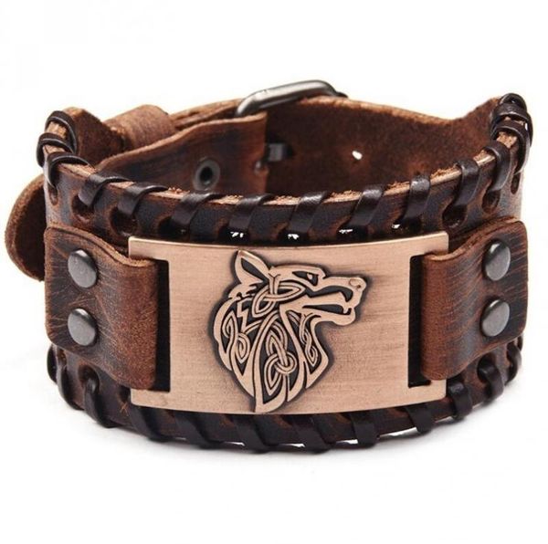tennis viking bracelet punk leather adjustable wrist cuff wrap for men boy nordic wolf head talisman biker jewelry, Golden;silver
tennis viking bracelet punk leather adjustable wrist cuff wrap for men boy nordic wolf head talisman biker jewelry, Golden;silver