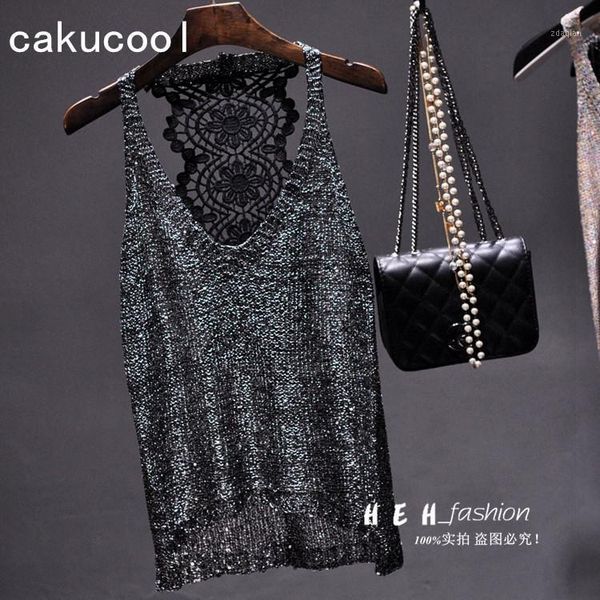 women's blouses & shirts cakucool shiny lurex knit sleeveles blouse summer hollow out shirt backless holes lace bling basic slim blusa, White
women's blouses & shirts cakucool shiny lurex knit sleeveles blouse summer hollow out shirt backless holes lace bling basic slim blusa, White