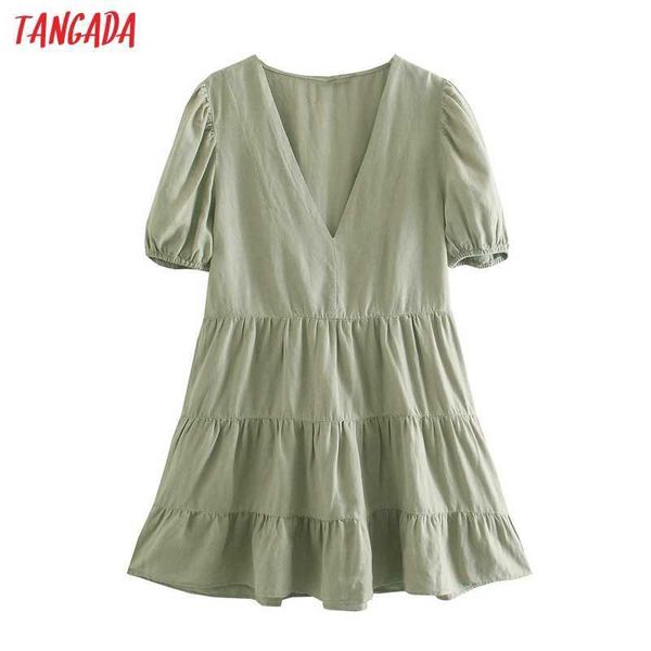 tangada summer women solid linen cotton dress v neck short sleeve ladies mini dress vestidos 5z132 210609, Black;gray
tangada summer women solid linen cotton dress v neck short sleeve ladies mini dress vestidos 5z132 210609, Black;gray