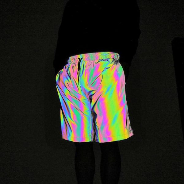 men's shorts grunge clothes pattern colorful reflective laser rainbow cargo pants men clothing streetwear personality short joggers, White;black
men's shorts grunge clothes pattern colorful reflective laser rainbow cargo pants men clothing streetwear personality short joggers, White;black