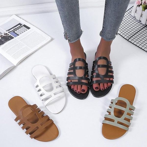 2021 women slippers slip on open toe beach footwear fashion flat slides casual comfort slippers for female pu leather soild, Black
2021 women slippers slip on open toe beach footwear fashion flat slides casual comfort slippers for female pu leather soild, Black