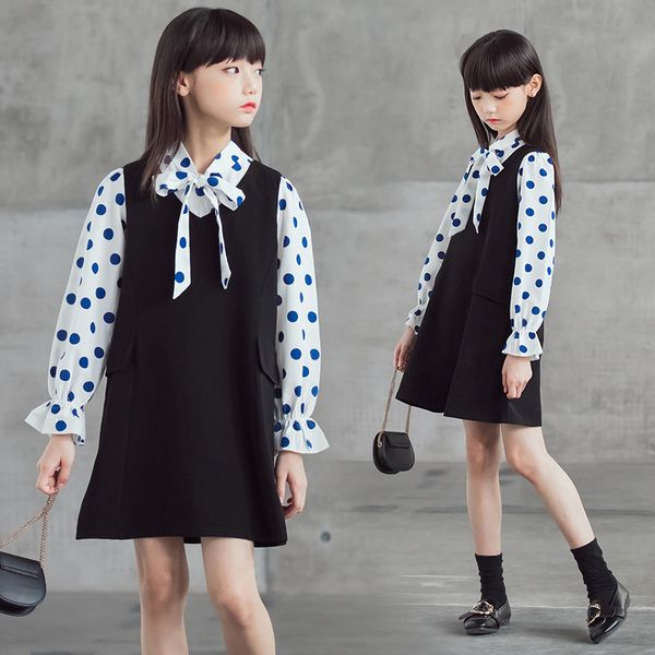 girls dress 2020 long-sleeved autumn teen girls polka dot princess dress elegant chiffon kids dresses for girl children clothes, Red;yellow
girls dress 2020 long-sleeved autumn teen girls polka dot princess dress elegant chiffon kids dresses for girl children clothes, Red;yellow