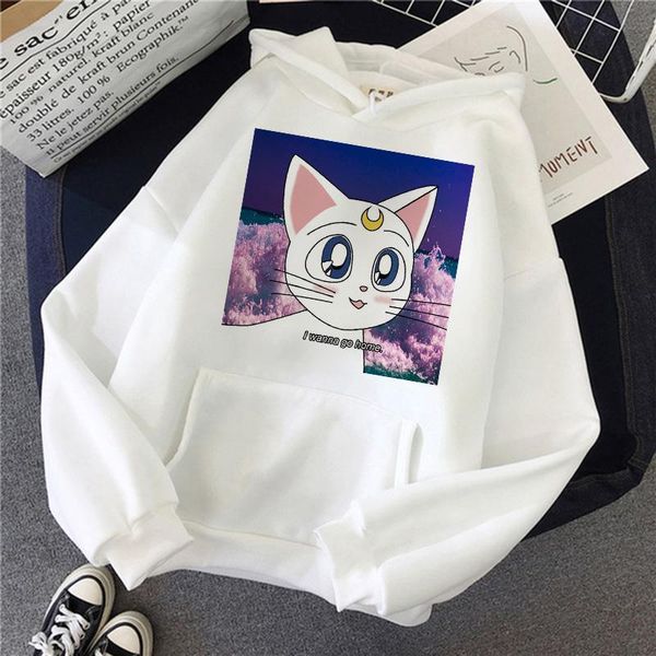 women's hoodies & sweatshirts kawaii harajuku anime sailor hoodie women ullzang cute sweatshirt cat korean graphic cartoon 90s fashion, Black
women's hoodies & sweatshirts kawaii harajuku anime sailor hoodie women ullzang cute sweatshirt cat korean graphic cartoon 90s fashion, Black