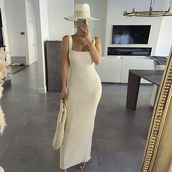 casual dresses thorn tree women sleeveless suspender long dress fashion streetwear solid ribbed square collar backless skinny vestidos, Black;gray
casual dresses thorn tree women sleeveless suspender long dress fashion streetwear solid ribbed square collar backless skinny vestidos, Black;gray