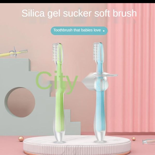 bath accessory set 1pc baby toothbrush kids soft silicone training children dental oral care tooth brush tool items
bath accessory set 1pc baby toothbrush kids soft silicone training children dental oral care tooth brush tool items