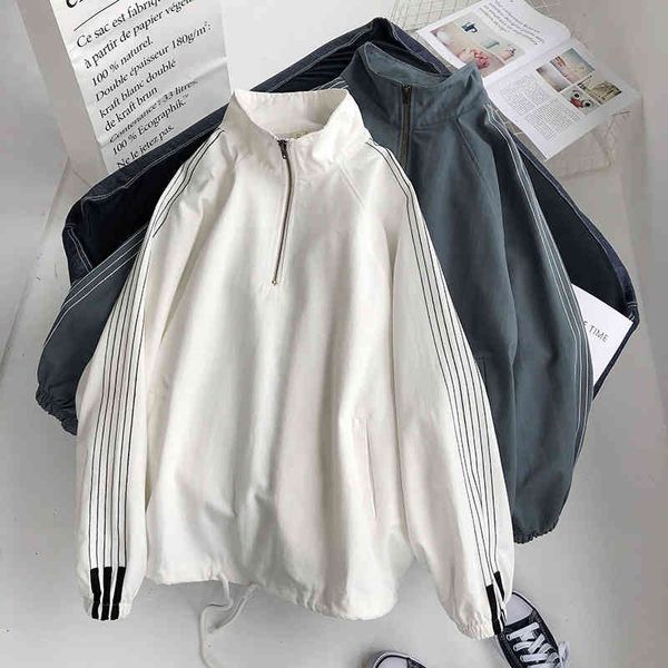 hoodies stand collar semi zipper sweater women's autumn thin loose korean version pullover lazy style jacket, Black
hoodies stand collar semi zipper sweater women's autumn thin loose korean version pullover lazy style jacket, Black