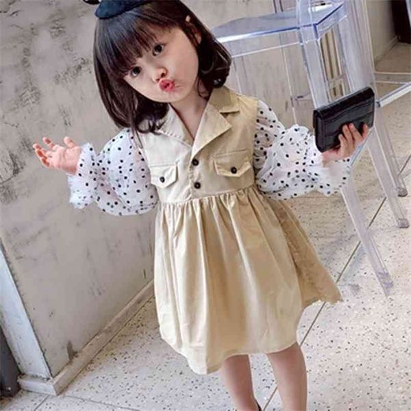 dress spring summer korean style mesh long sleeves girl kids clothes girls children 210528, Red;yellow 
dress spring summer korean style mesh long sleeves girl kids clothes girls children 210528, Red;yellow