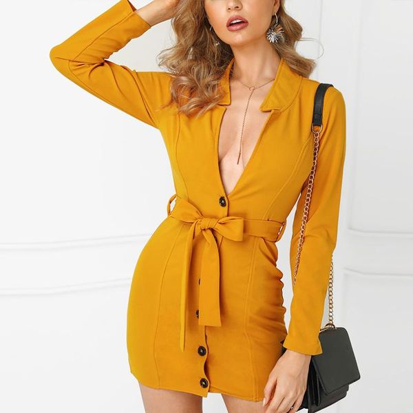 casual dresses 40# solid color hip wrap dress women deep v lapel office lady mini button lace up long sleeves bodycon shirt, Black;gray
casual dresses 40# solid color hip wrap dress women deep v lapel office lady mini button lace up long sleeves bodycon shirt, Black;gray