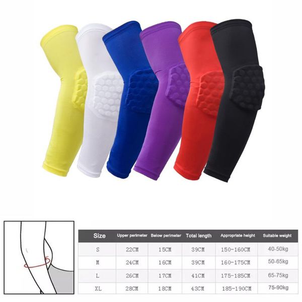 honeycomb football basketball elbow support pads brace for fitness protector gear elastic arm compression sleeves, Black;gray
honeycomb football basketball elbow support pads brace for fitness protector gear elastic arm compression sleeves, Black;gray