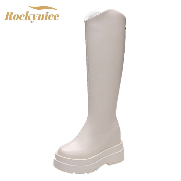 boots 2021 winter knight women leather knee high long wedge heels retro autumn motorcycle black white botas mujer 10cm
boots 2021 winter knight women leather knee high long wedge heels retro autumn motorcycle black white botas mujer 10cm